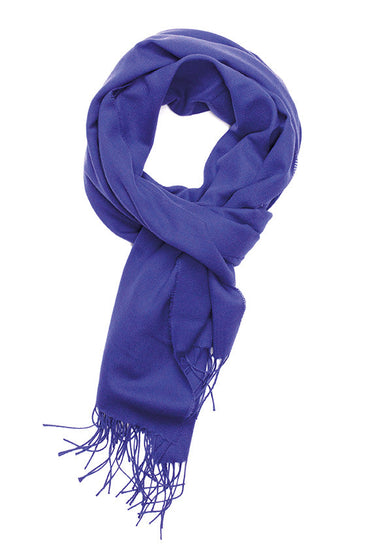 Joshua Ellis Plain 100% Cashmere Wide Scarf Passion Fruit